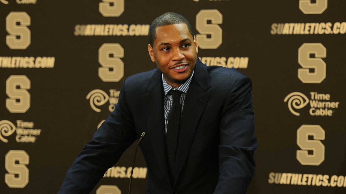 "Syracuse was No. 1 party school in America" - Carmelo Anthony explains why he didn't want to go the NBA after winning the NCAA title