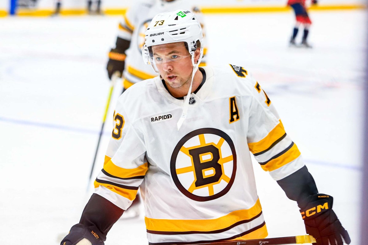 Charlie McAvoy ejected after baseball-swing slash at Zach Benson in Boston Bruins’ elimination loss to Buffalo Sabres