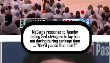 Jared McCain ask Plumlee after the hit "Why'd you do that man?" Gets answered "I've got another one for you too"