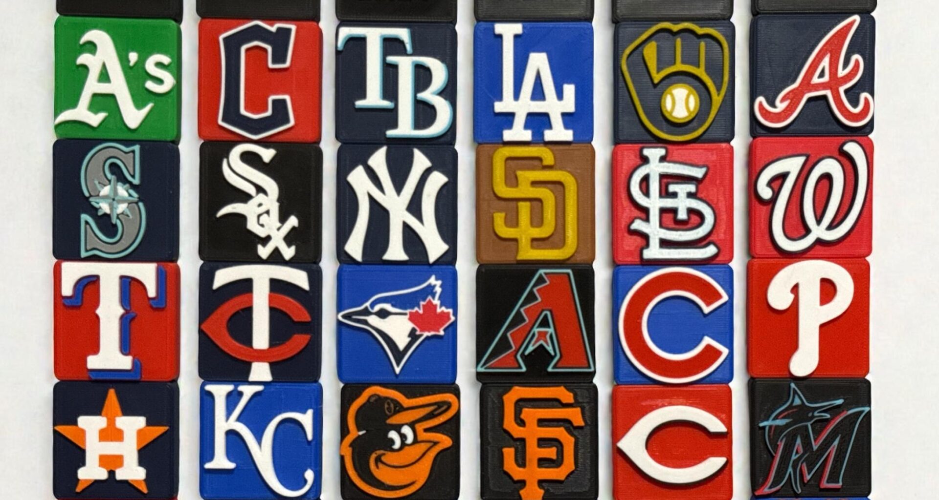 MLB Standings after weekend #9 - (5/25/26) - But in Magnets!