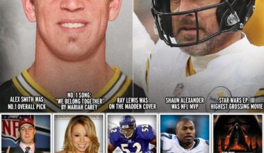 Different times back when Aaron was a rookie.