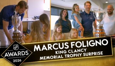Marcus Foligno wins King Clancy Trophy in Heartfelt Moment with Brother
