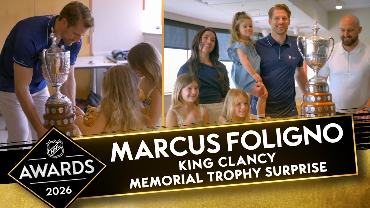 Marcus Foligno wins King Clancy Trophy in Heartfelt Moment with Brother