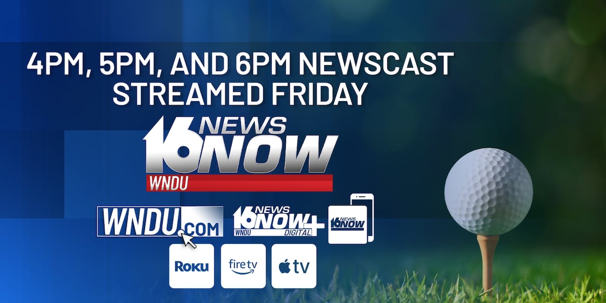U.S. Open golf coverage changes WNDU newscast schedule this weekend