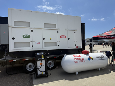 Suburban Propane Powers EV Charging Demonstration with Renewable Propane at NASCAR Weekend in San Diego