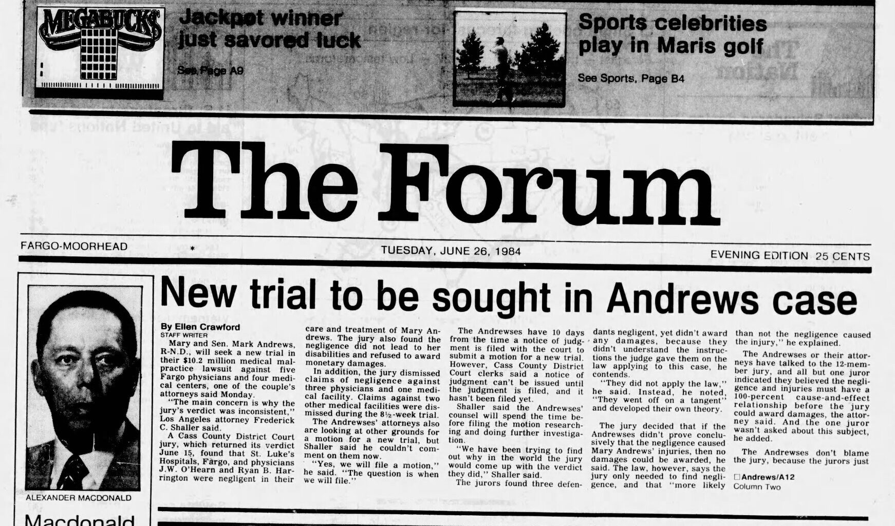 Today in History, 1984: Photos: MLB stars shine in Maris-Shanley Golf Tournament - InForum