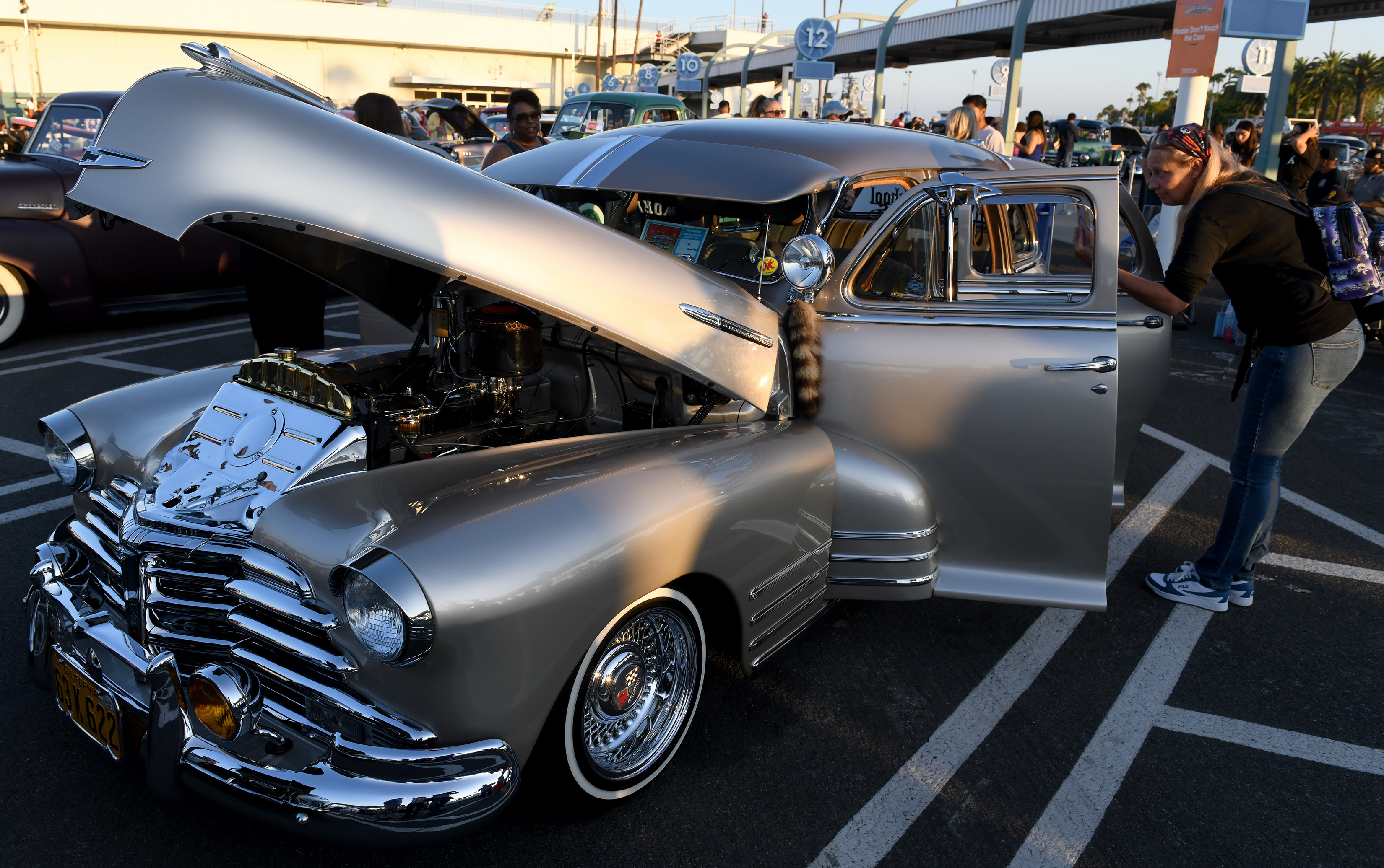 A 1948 Chevrolet turns some heads at âCars and Stripes,â...
