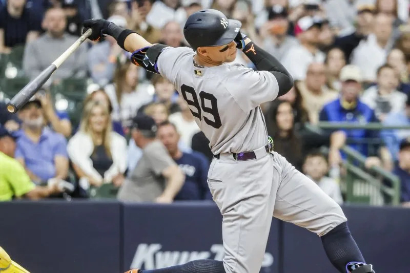New York Yankees right fielder Aaron Judge hit 17 home runs through 59 games this season. File Photo by Tannen Maury/UPI