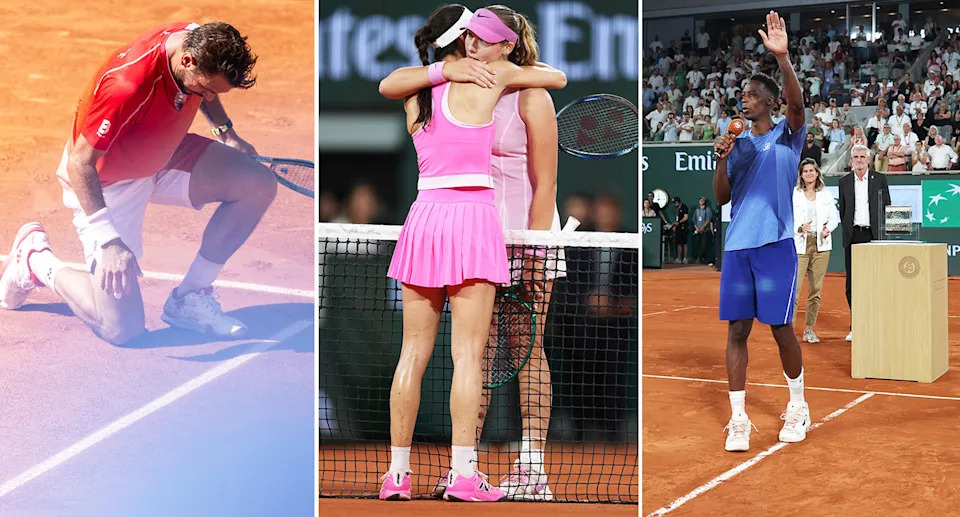 Stan Wawrinka, Sorana Cirstea and Gael Monfils at the French Open.