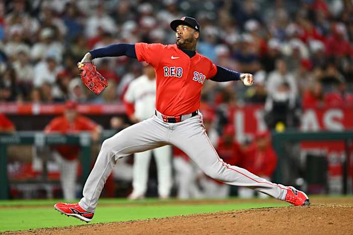 Boston's Aroldis Chapman sets MLB record for strikeouts as a reliever with his 1,364th K