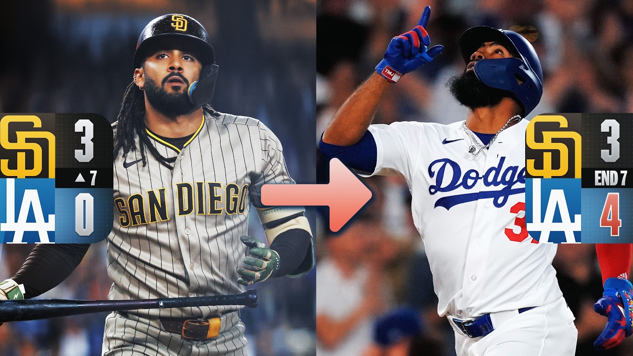 FULL INNING: Teoscar Hernández's go-ahead grand slam highlights Dodgers' 7th inning rally 😤