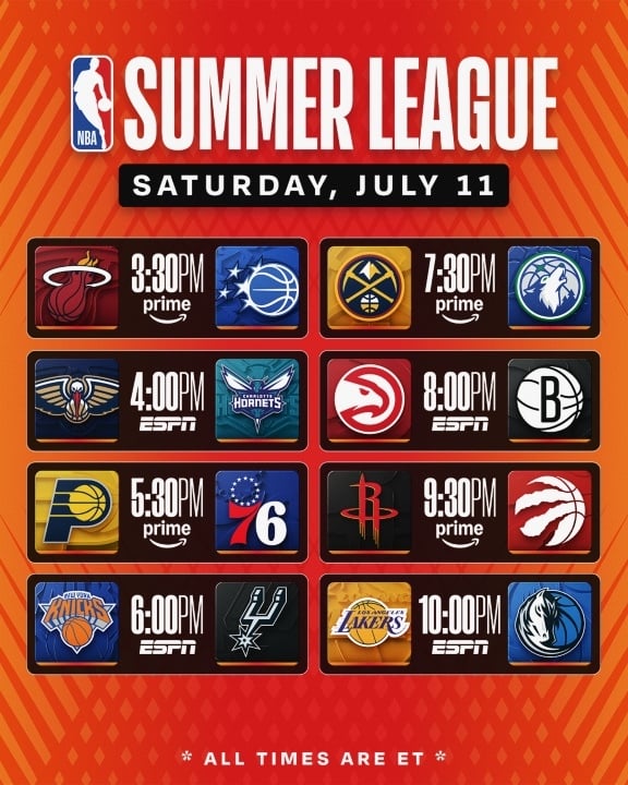Saturday Schedule