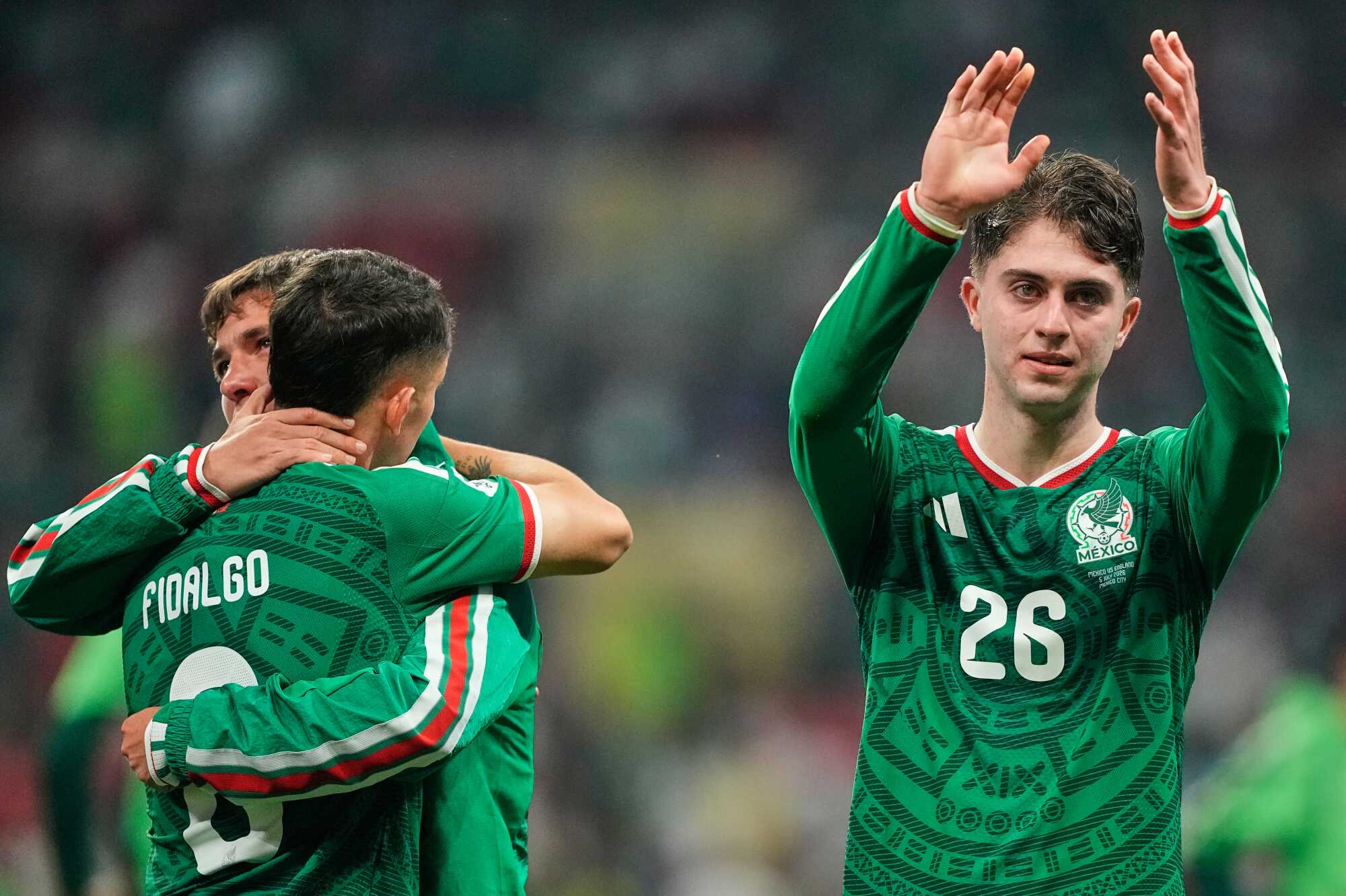 Brian Gutierrez, right, a Mexican American born in Illinois, played for Mexico's national team. 