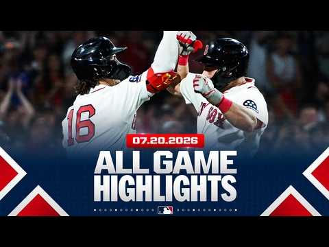 Highlights from ALL GAMES on 7/20(Red Sox win 14th STRAIGHT GAME, Guardians hit SEVEN HRs and MORE!)