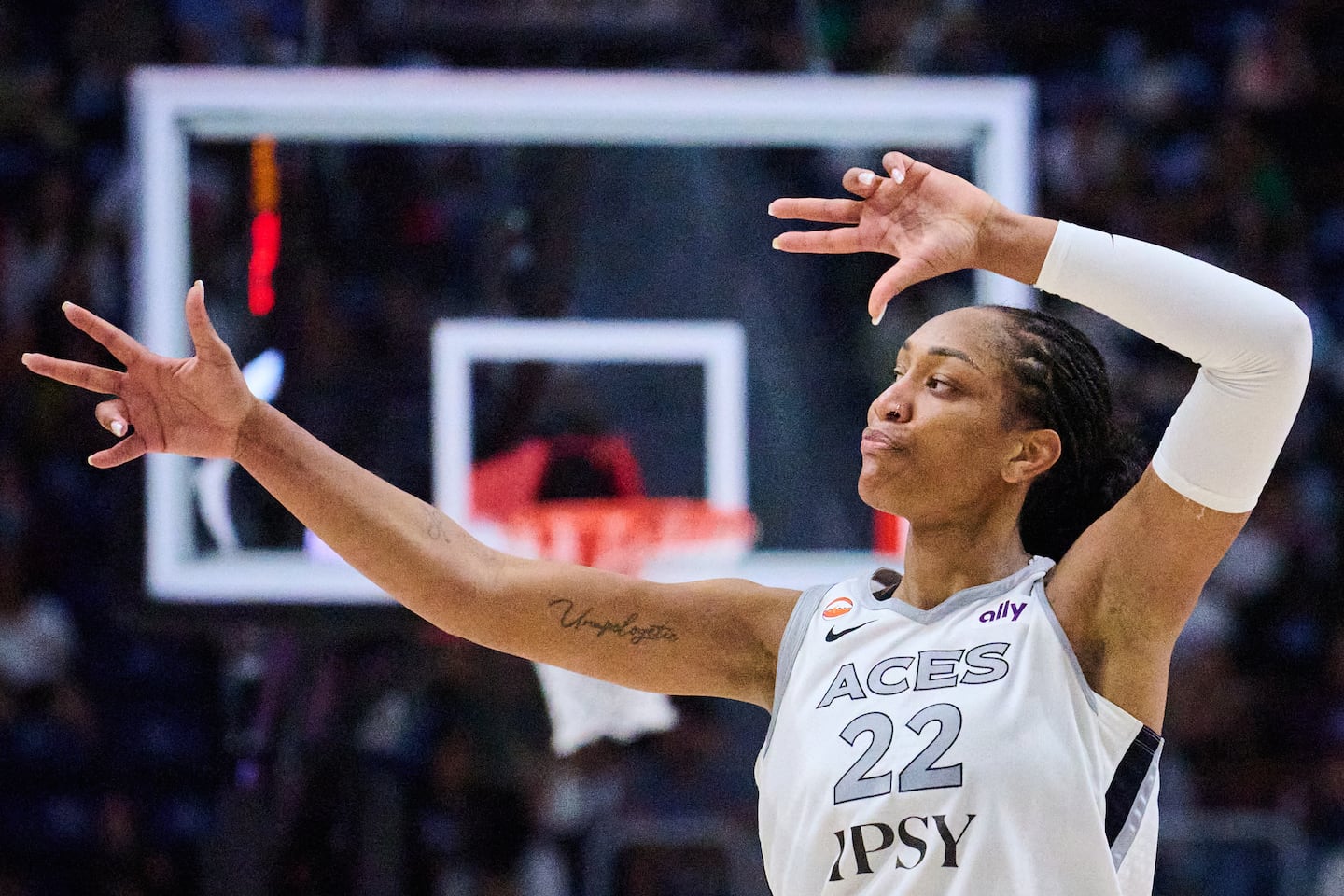 A'ja Wilson is one of the few WNBA stars to maintain their scoring averages when playing against the league's top defenses.