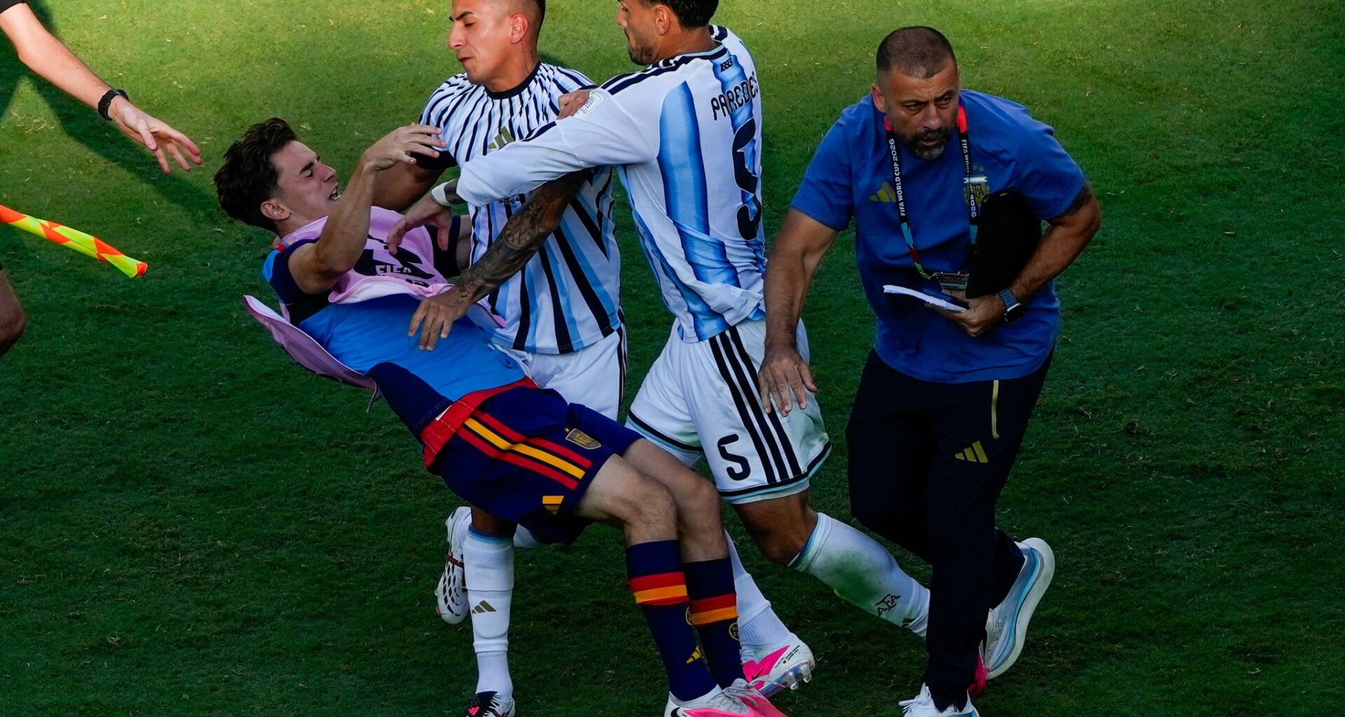 FIFA hits Argentina with World Cup charges for scuffle and 'Malvinas' banner