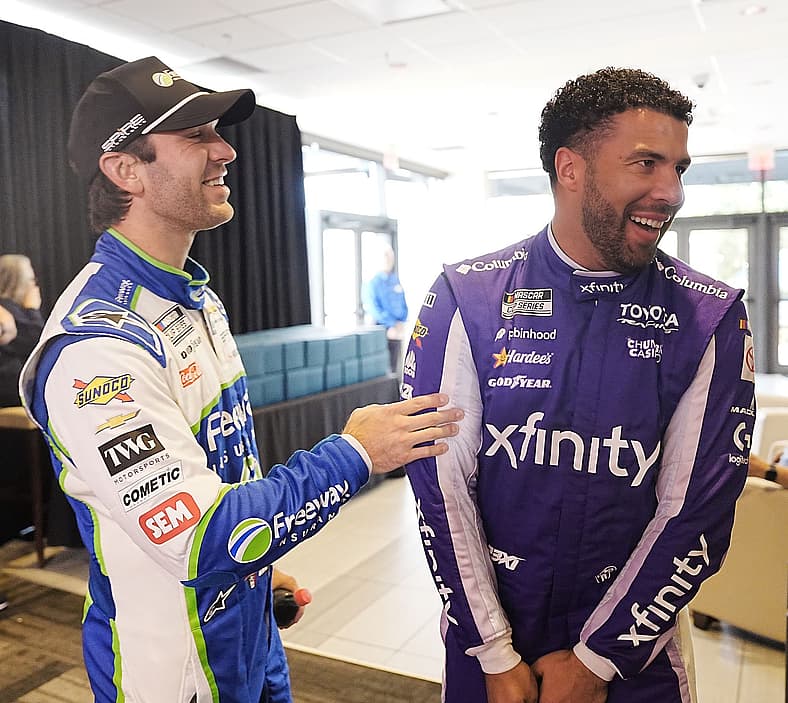 NASCAR The Chase Tracker, Bubba Wallace, Daniel Suarez