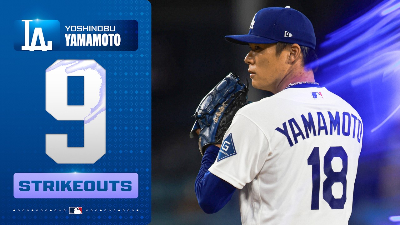 Another masterful outing for Yoshinobu Yamamoto! (9 strikeouts for the Dodgers) | MLB Highlights