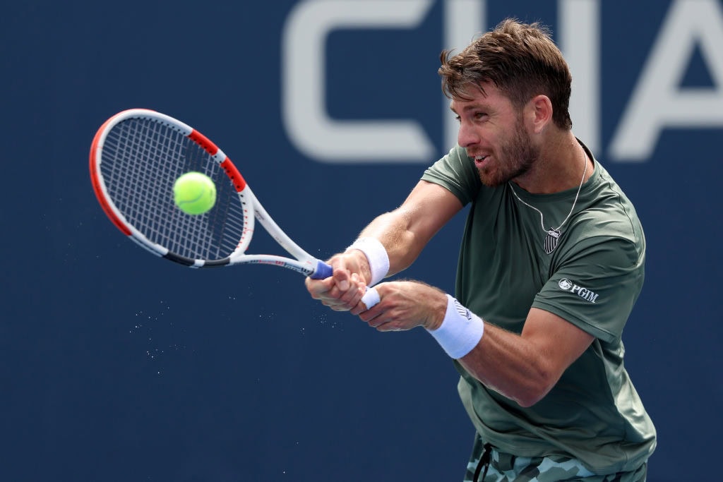 Cameron Norrie in the first round of the 2023 US Open, New York