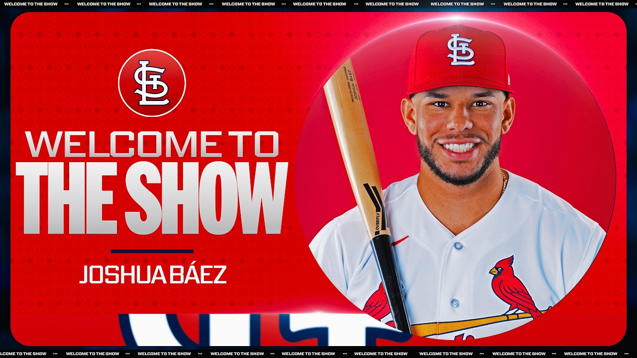 Joshua Báez homers on the 1ST PITCH HE SEES in his MLB debut for the Cardinals! 😱 (449 FEET! 💪)