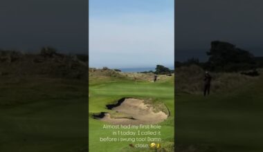 LeBron was just a few feet away from a hole-in-one 🤯⛳️ (via: LeBron James/IG)
