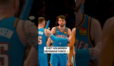 Celebrating OKC’s anchor for NBA’s defense week!