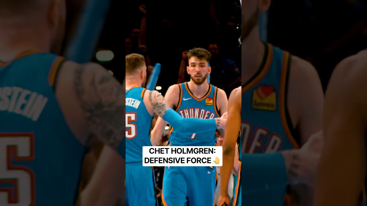 Celebrating OKC’s anchor for NBA’s defense week!