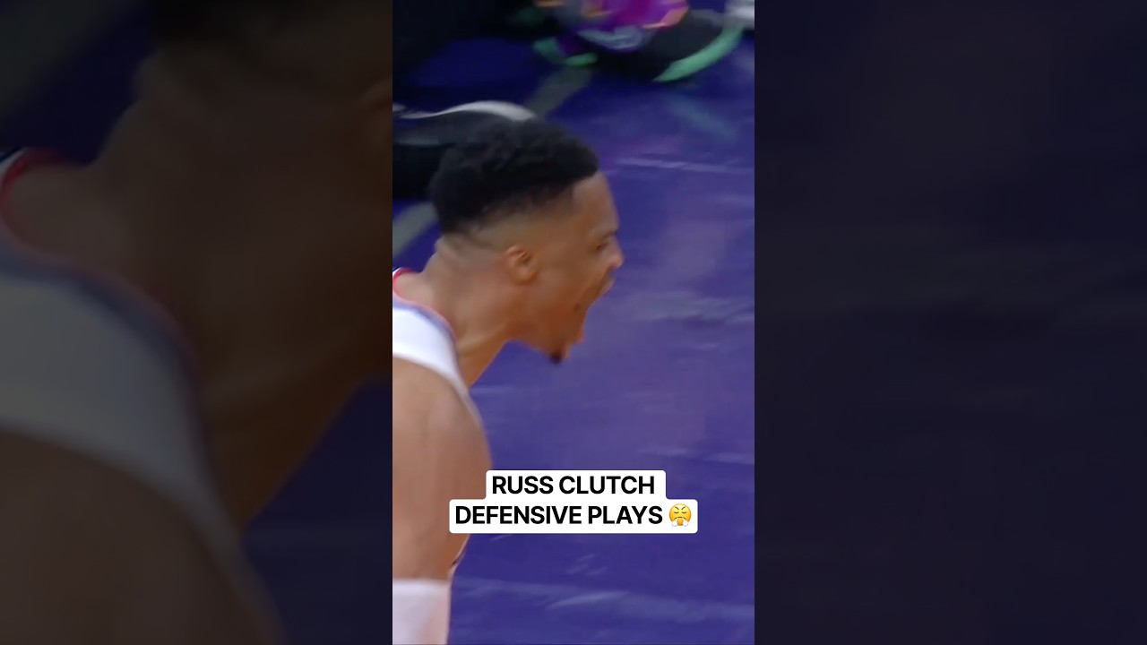 Russell Westbrook always came up clutch on defense when it mattered most 😤