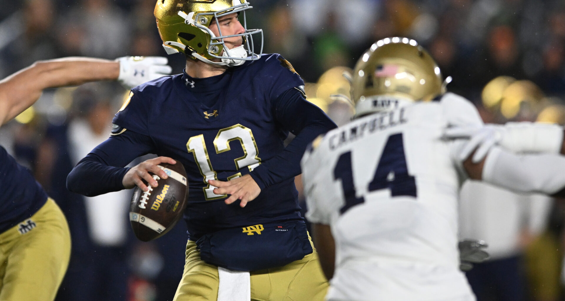 Quarterback CJ Carr Returns To No. 4 Notre Dame Trying To Ignore The Hype While Producing Results -