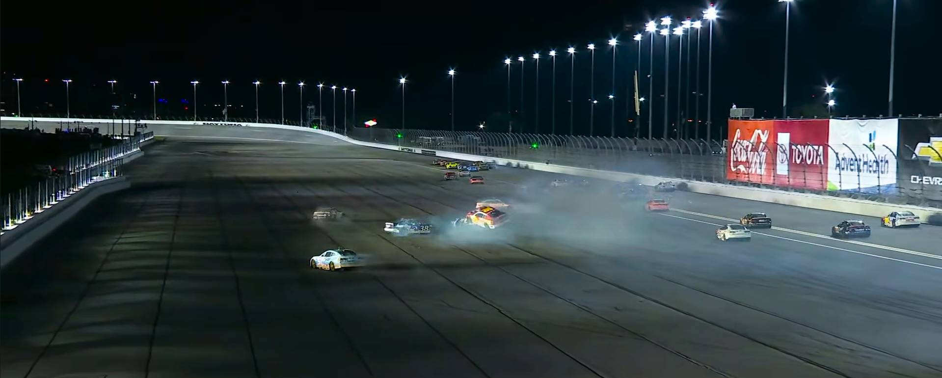 Kyle Larson hit in window during Daytona NASCAR crash (Video)