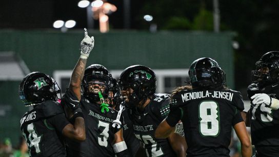 The University of Hawai'i Rainbow Warriors celebrate linebacker Jalen Smith's (3) fumble recovery during an NCAA football game against the Utah State Aggies, Saturday, October 11, 2025. The University of Hawai'i Rainbow Warriors celebrate linebacker Jalen Smith's (3) fumble recovery during an NCAA football game against the Utah State Aggies, Saturday, October 11, 2025.