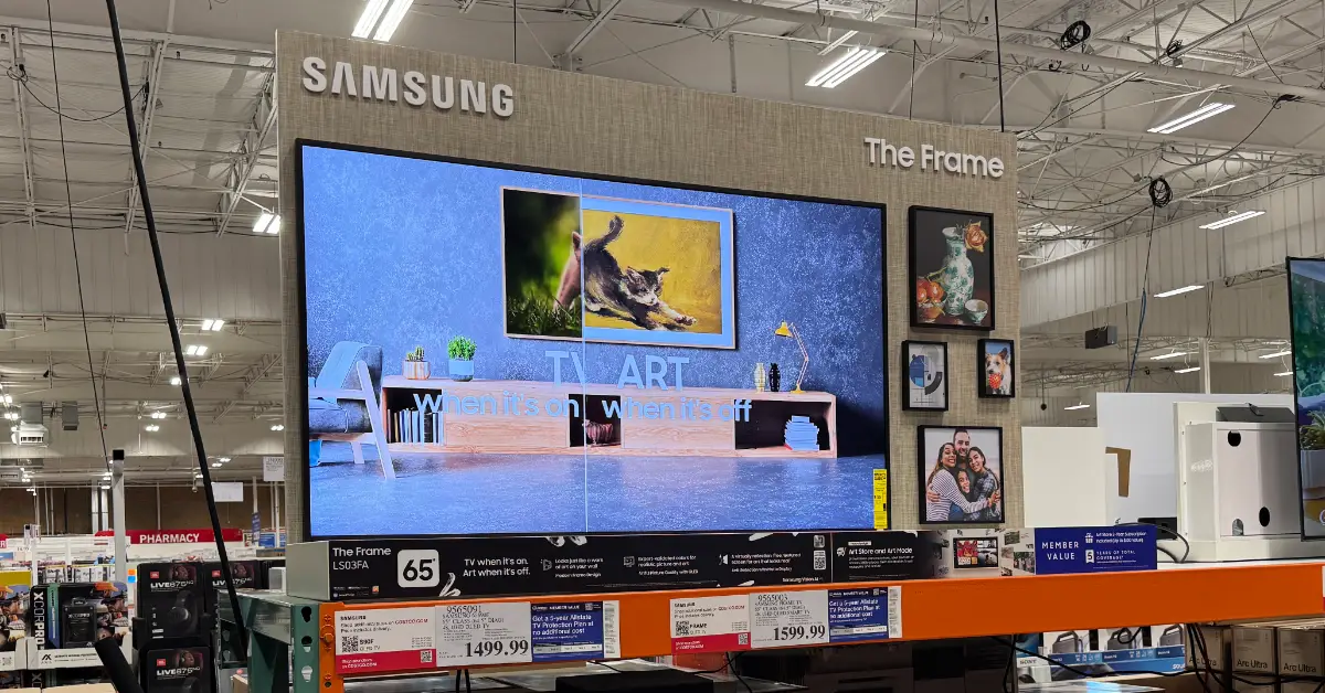 blank samsung frame tv costco webp td