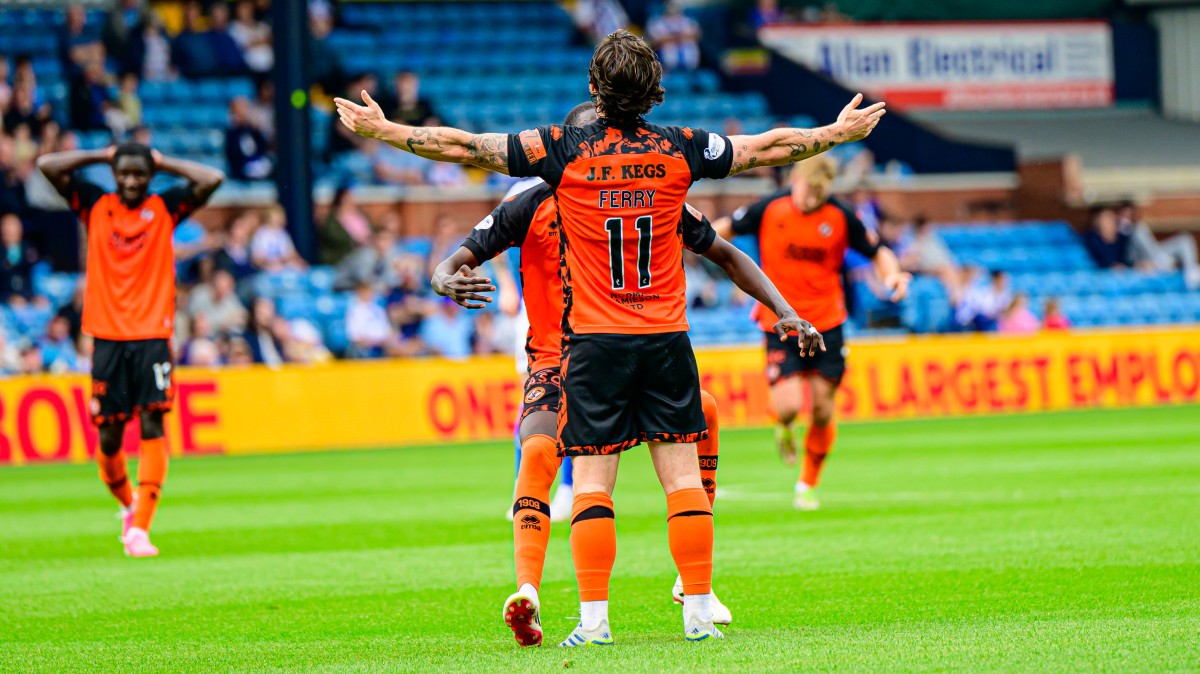 Will Ferry celebrates his rocket for our third of the afternoon