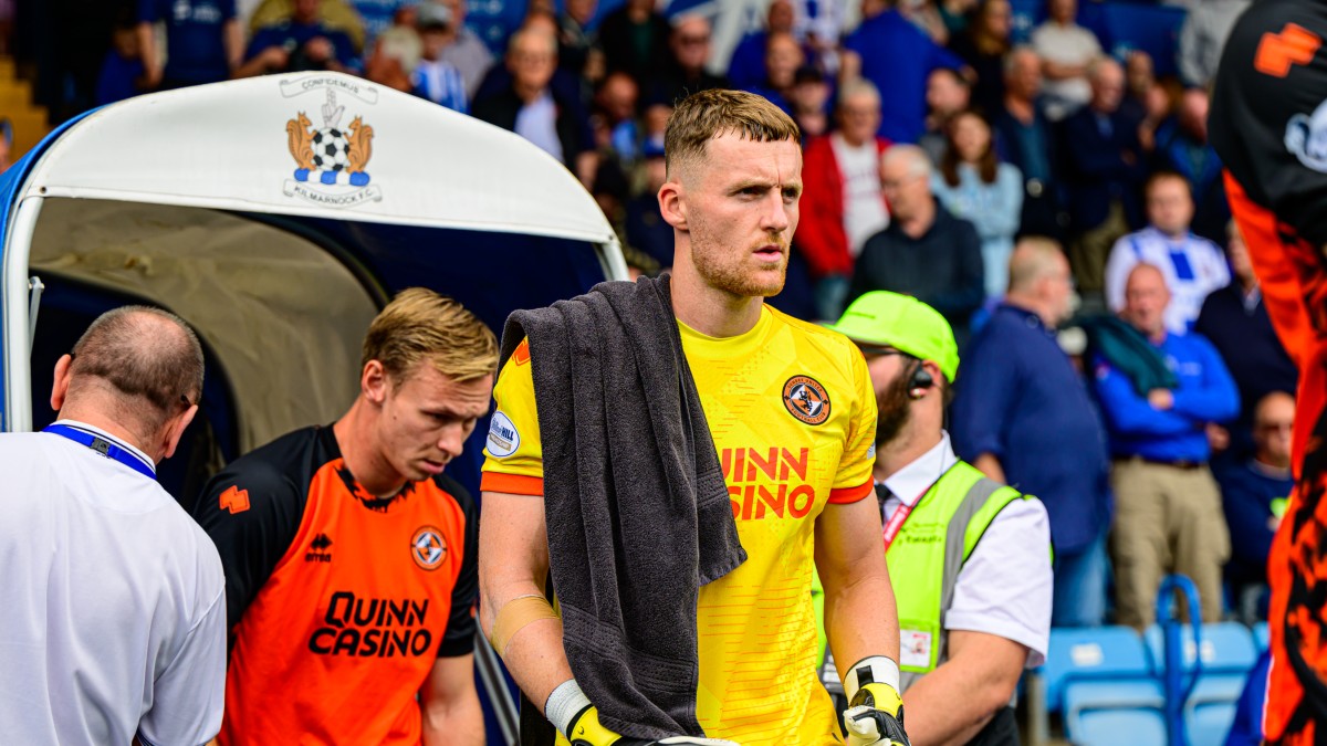 Jack Walton emerges from the tunnel at Rugby Park ahead of kick-off
