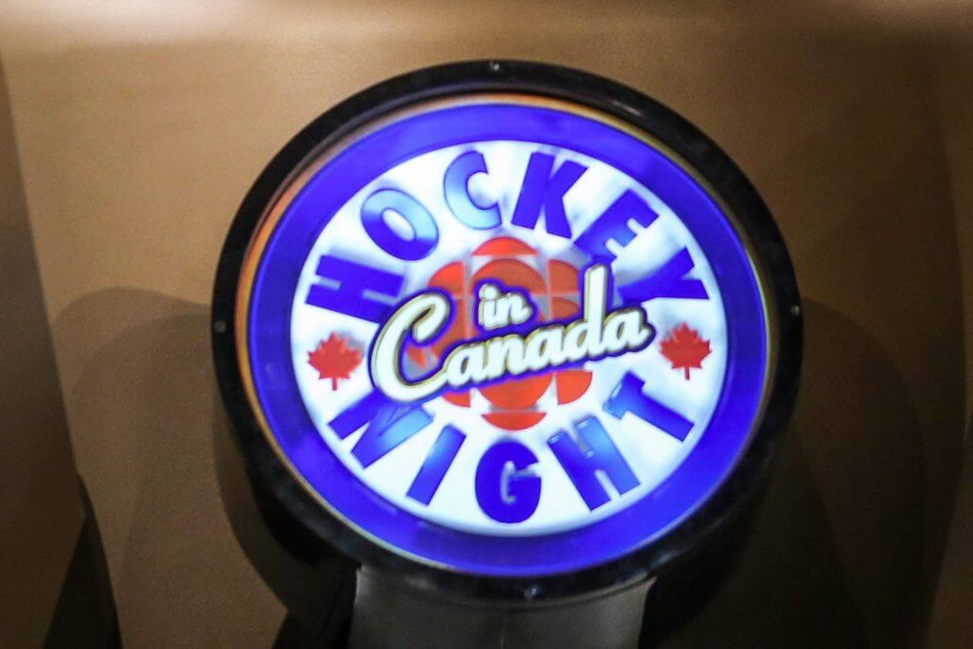 A "Hockey Night in Canada" logo.