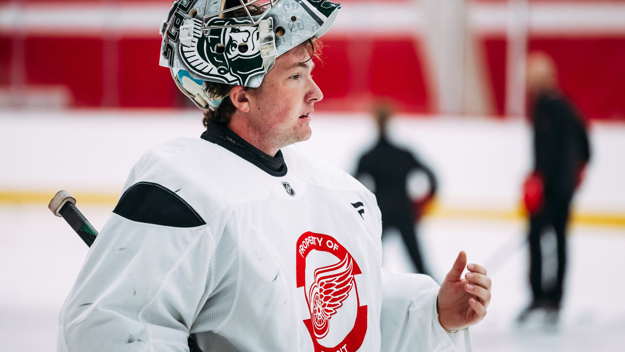 Augustine getting closer to landing in net with Red Wings