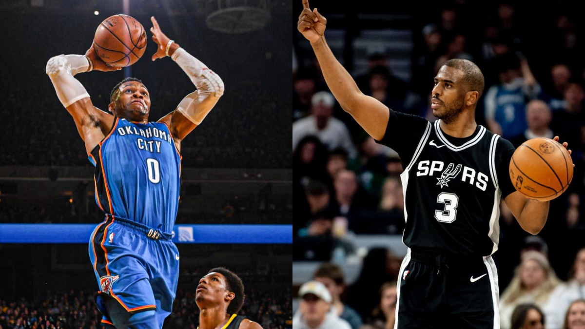 Russell Westbrook was traded for Chris Paul in the NBA and now they’re trading alley-oops aboard a yacht