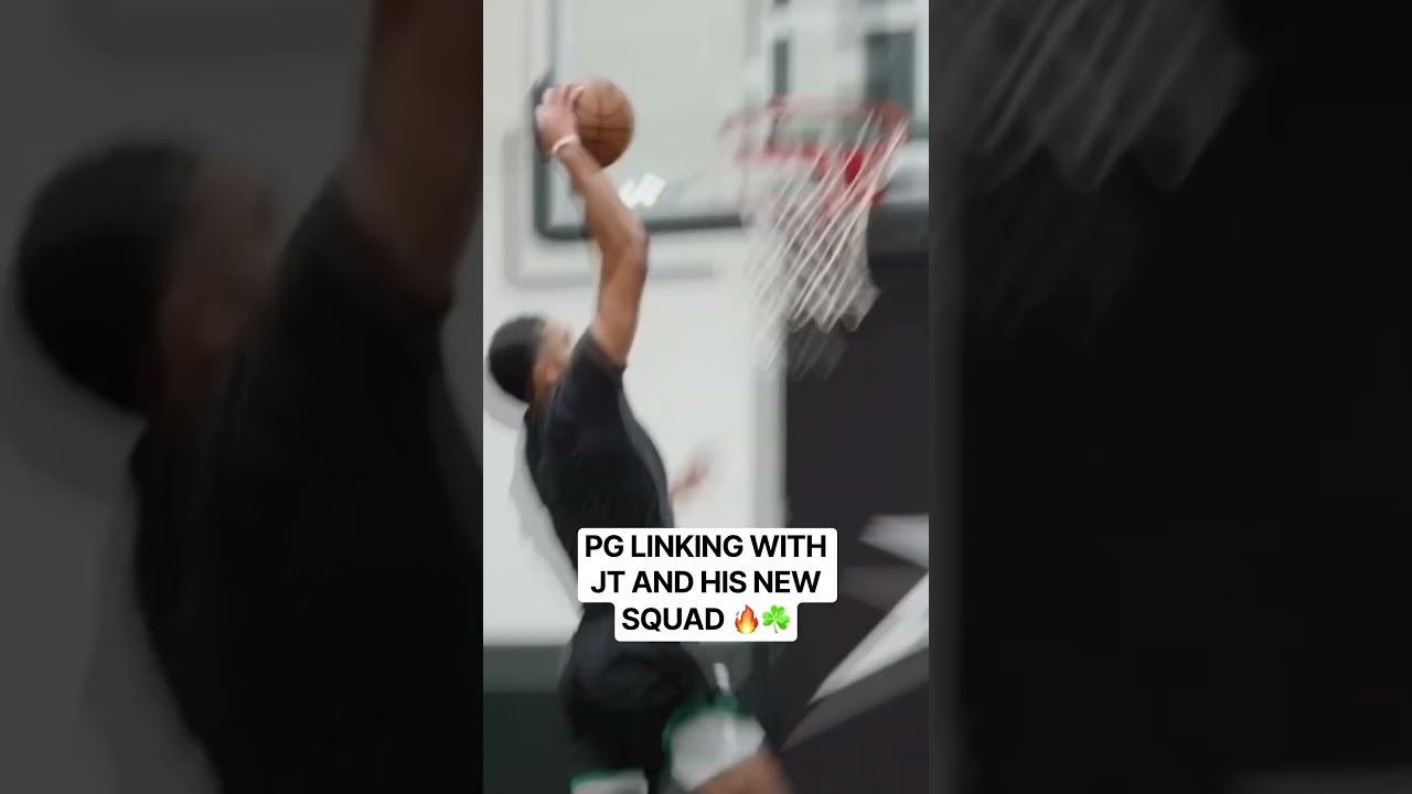 Paul George getting some offseason work with Jayson Tatum and the Celtics  🙌(via: jaytatum0/IG)