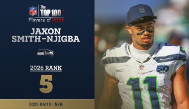 5: Jaxon Smith-Njigba (WR, Seahawks) | Top 100 Players of 2026