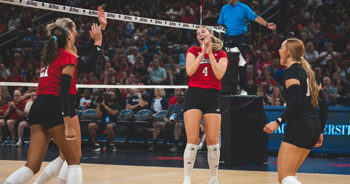 Nebraska volleyball sweeps DePaul; Justin Frommer's 3 takes