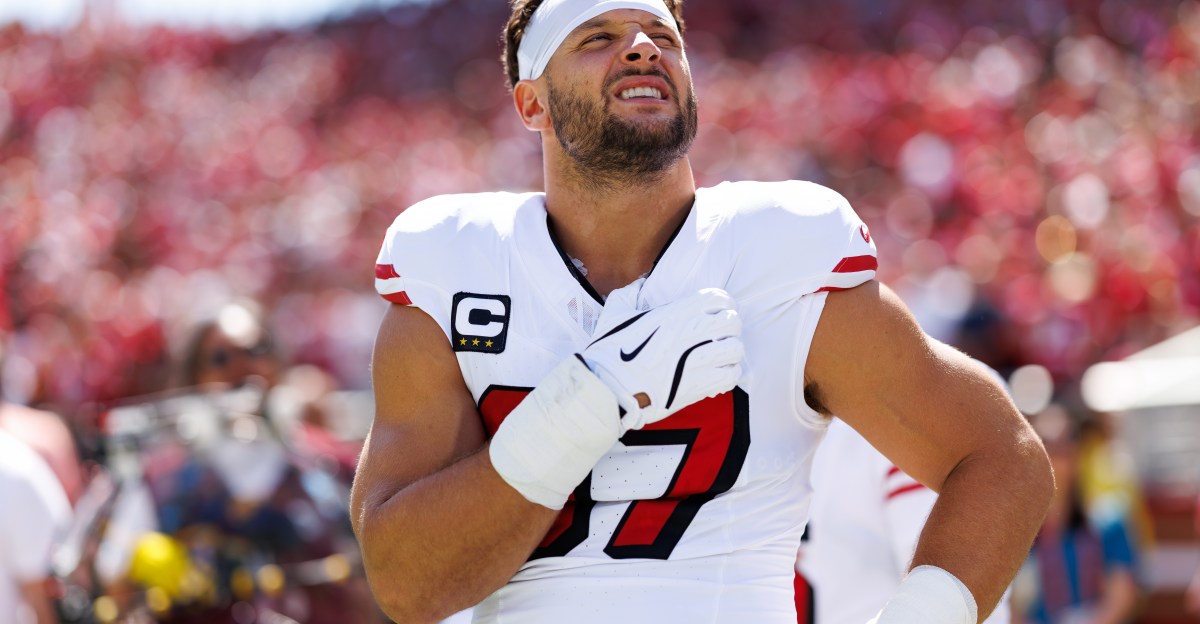 Raheem Morris has a ‘very high confidence level’ in Nick Bosa’s availability