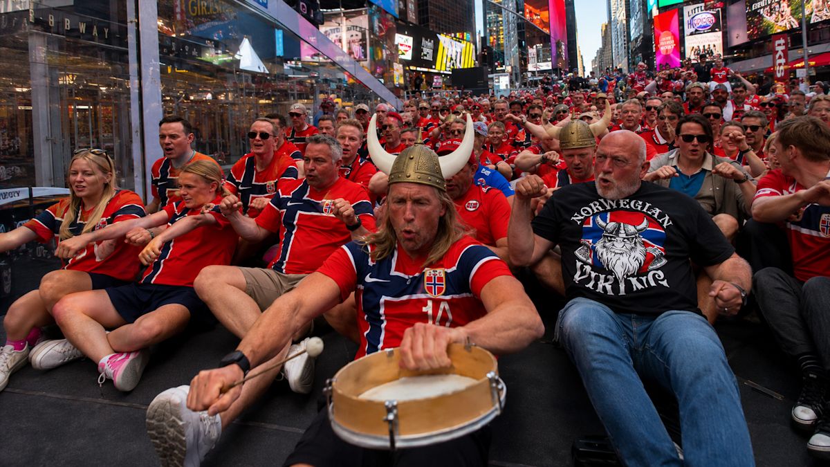 Norway’s viral World Cup Viking Row has officially made its way into American college football