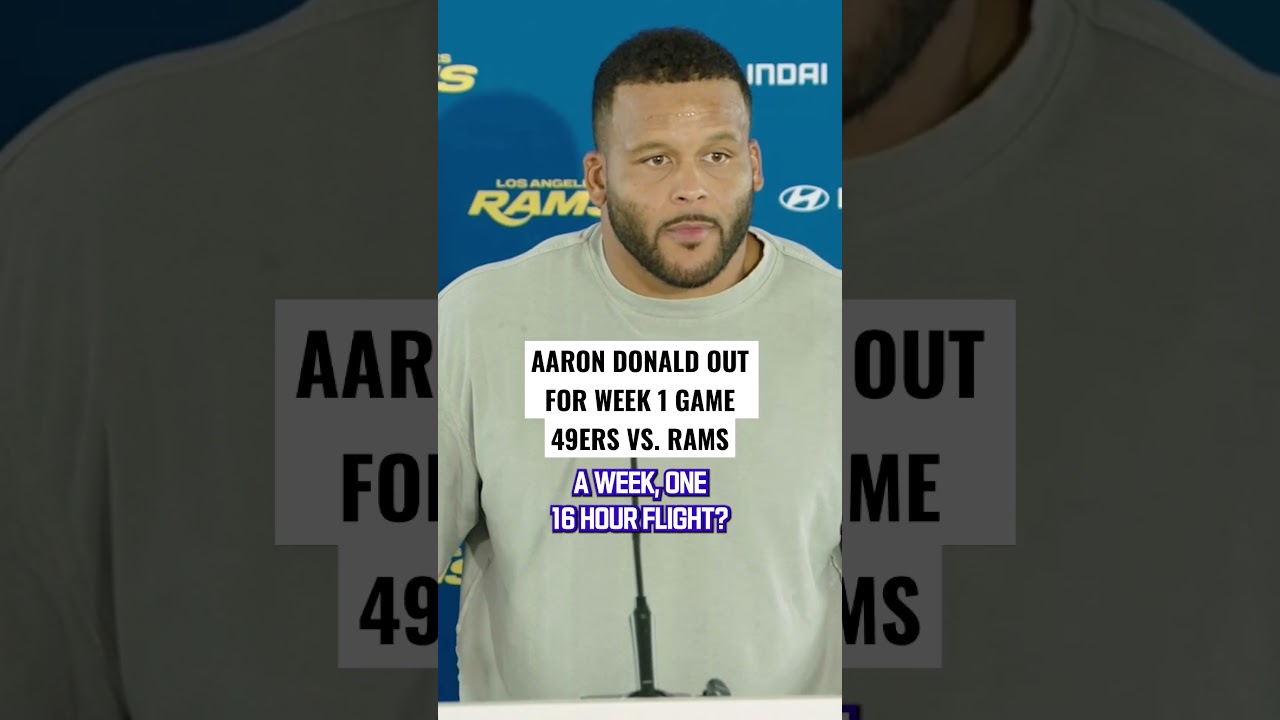 Aaron Donald was NEVER thinking about a 16 hour flight 🤣💀