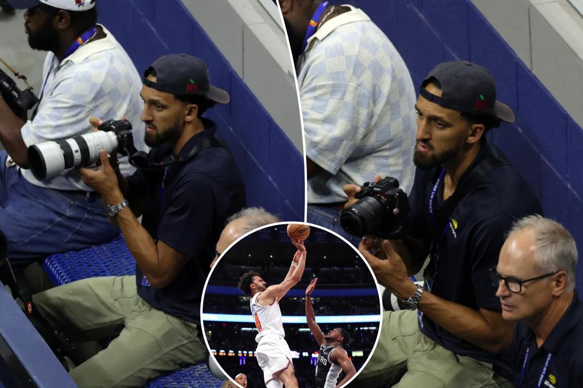 Knicks' Landry Shamet spotted taking photos at US Open