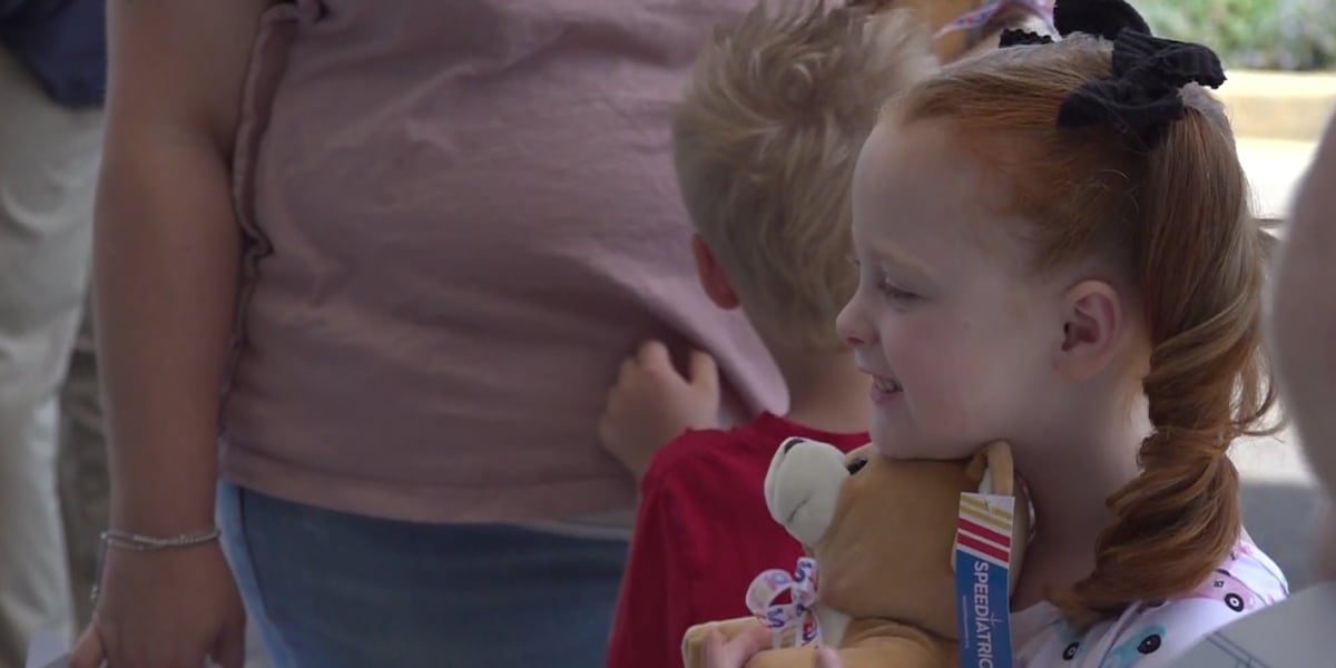 NASCAR Foundation drops off Speedy Bears for Carilion Children’s patients