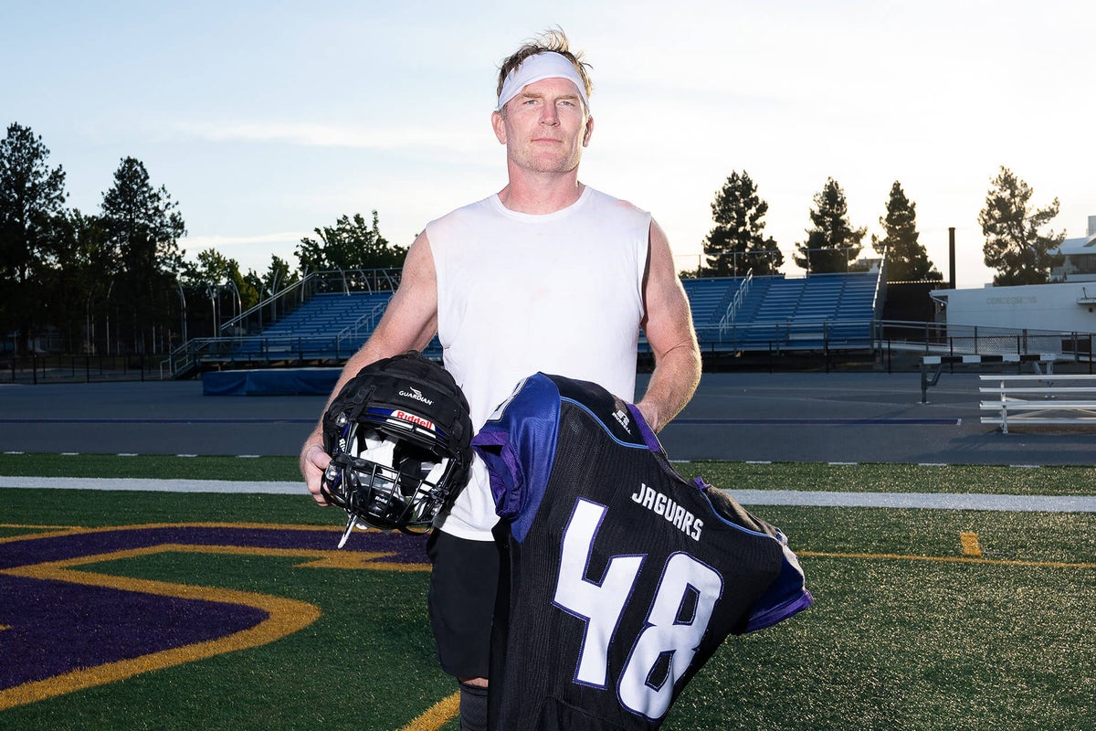 He is a full-time pastor and father of 3. He’s also college football’s oldest player
