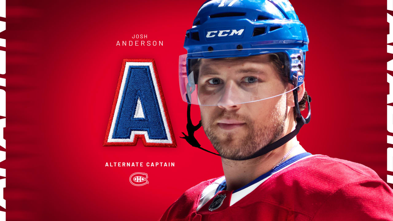 Josh Anderson named alternate captain