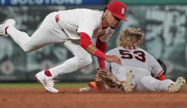 Mathews pitches Cardinals past Giants 2-1 as Burleson adds to MLB-best RBI total