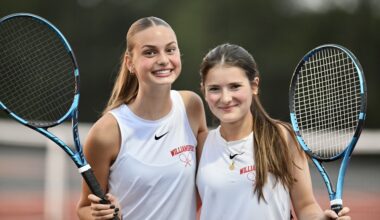 Williamsport beats Shore in girls tennis under the lights -