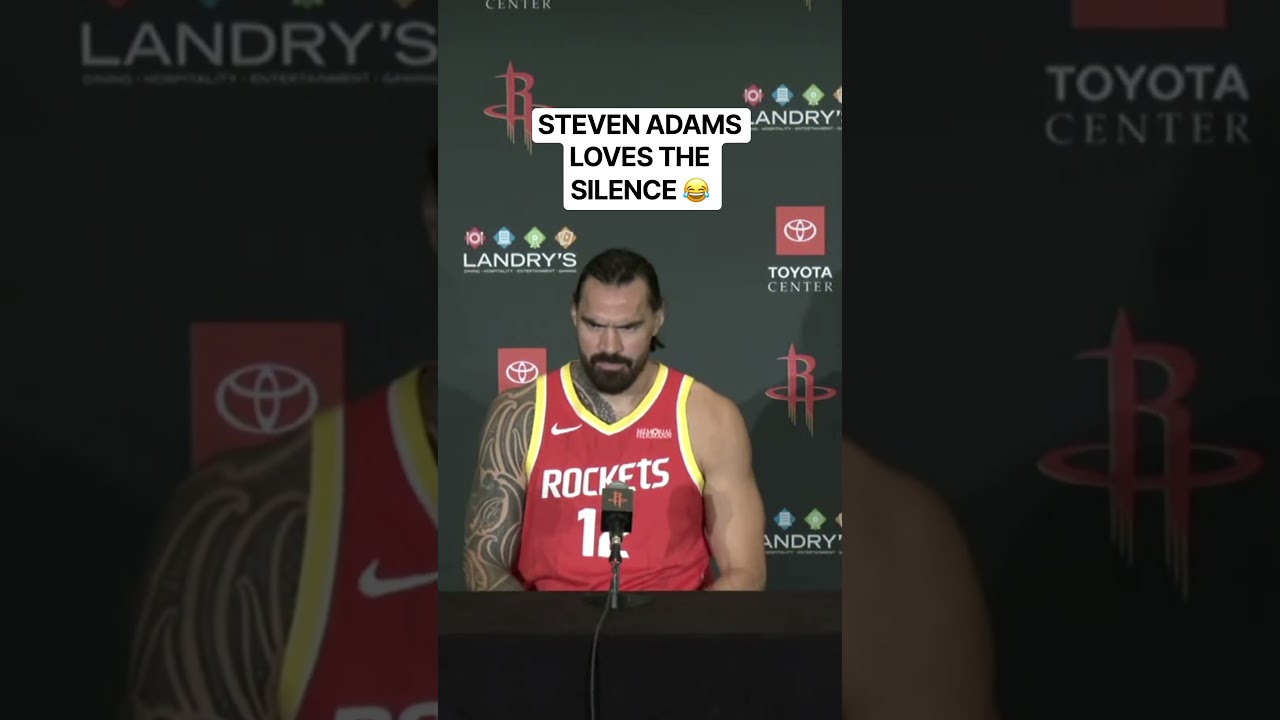 Amusing moment at Steven Adams' presser where he sits down to a brief silence from the press